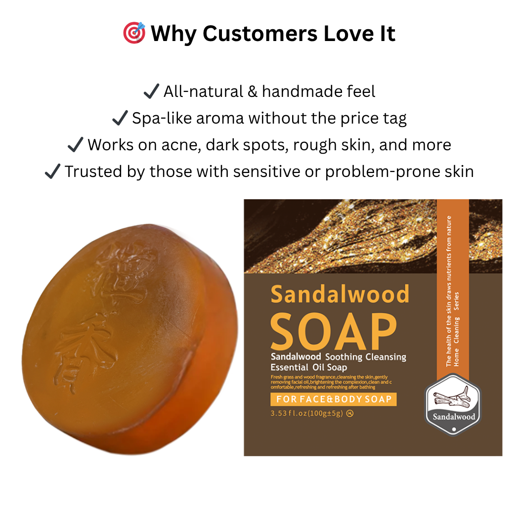 Henvivi™ Sandalwood Handmade Whitening Soap