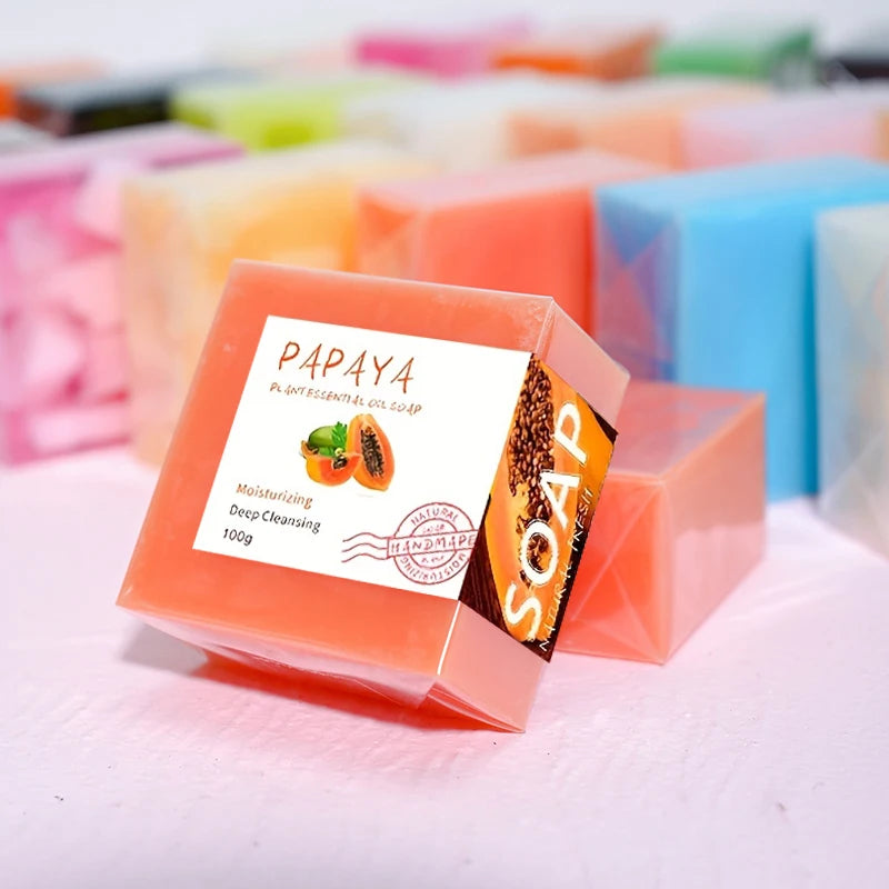Henvivi™ 100g Essential Oil Papaya Soap Handmade