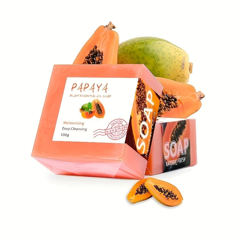 Henvivi™ 100g Essential Oil Papaya Soap Handmade