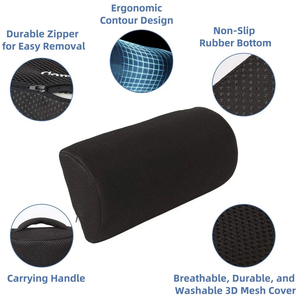 Henvivi™ Ergonomic Under‑Desk Memory Foam Footrest