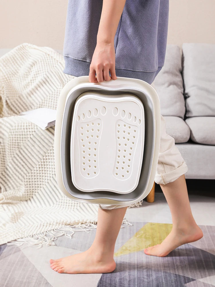 Henvivi™ Foldable Foot Bath Bucket Soaking Tub