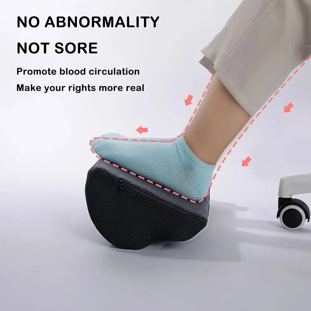 Henvivi™ Ergonomic Under‑Desk Memory Foam Footrest