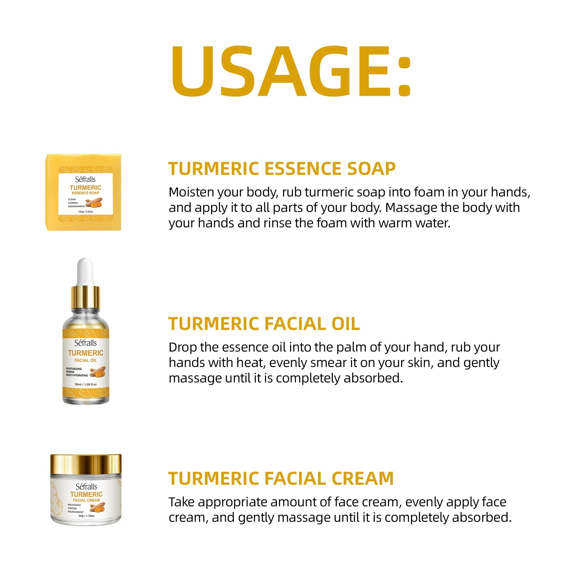 Henvivi™ Turmeric Skincare Piece Set