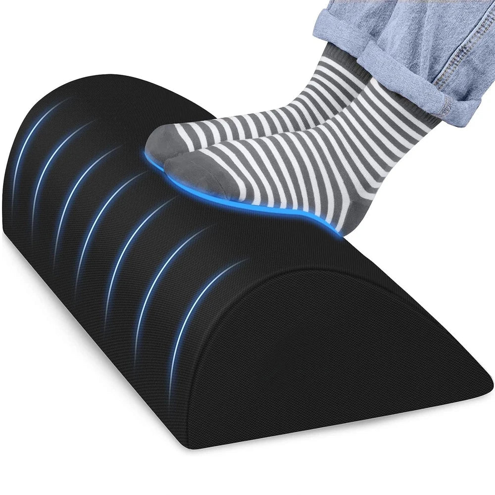 Henvivi™ Ergonomic Under‑Desk Memory Foam Footrest