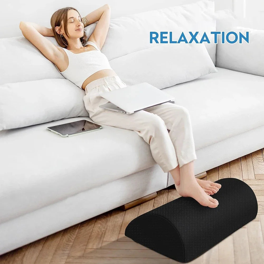 Henvivi™ Ergonomic Under‑Desk Memory Foam Footrest