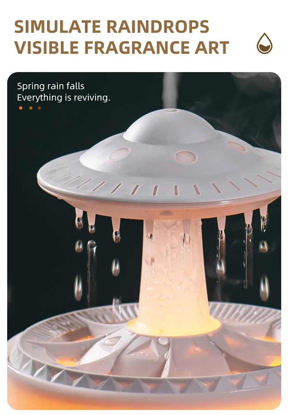 Henvivi™ Aierwill Ufo Air Humidifier Ultrasonic Aromatherapy