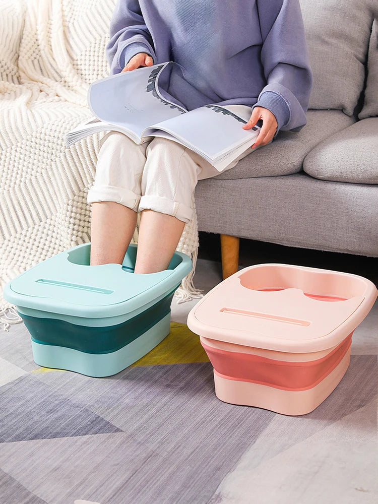 Henvivi™ Foldable Foot Bath Bucket Soaking Tub