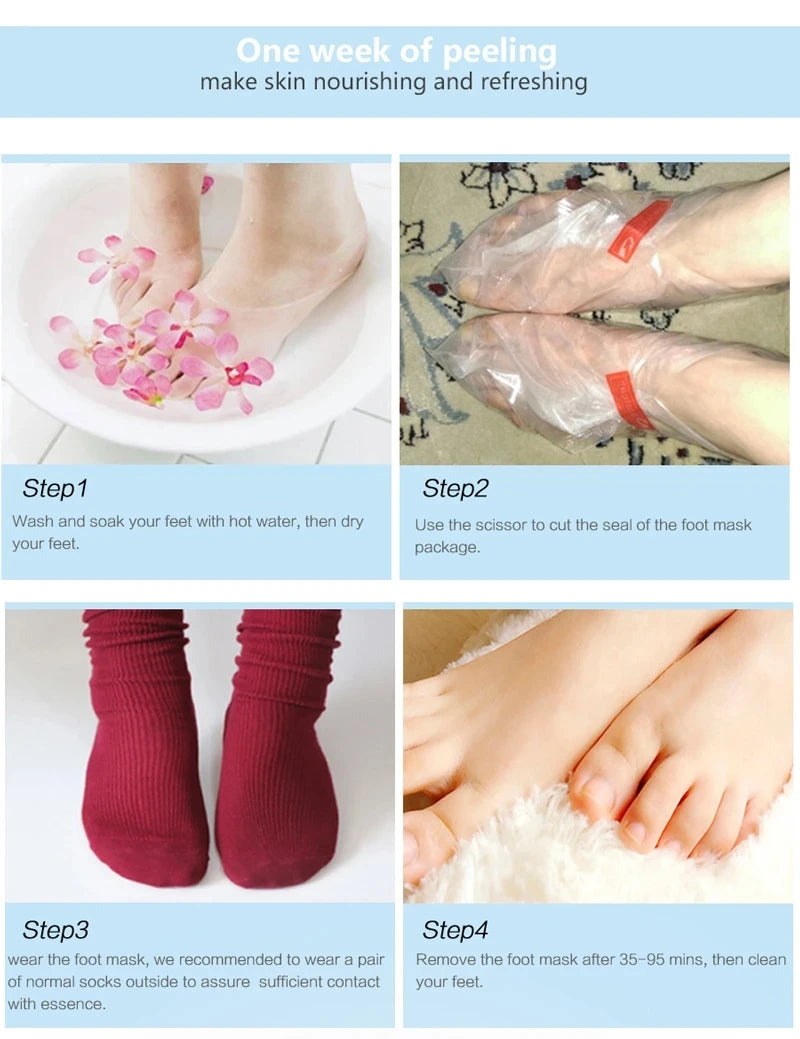 Henvivi™ 6packs Exfoliating Foot Mask Feet Peeling