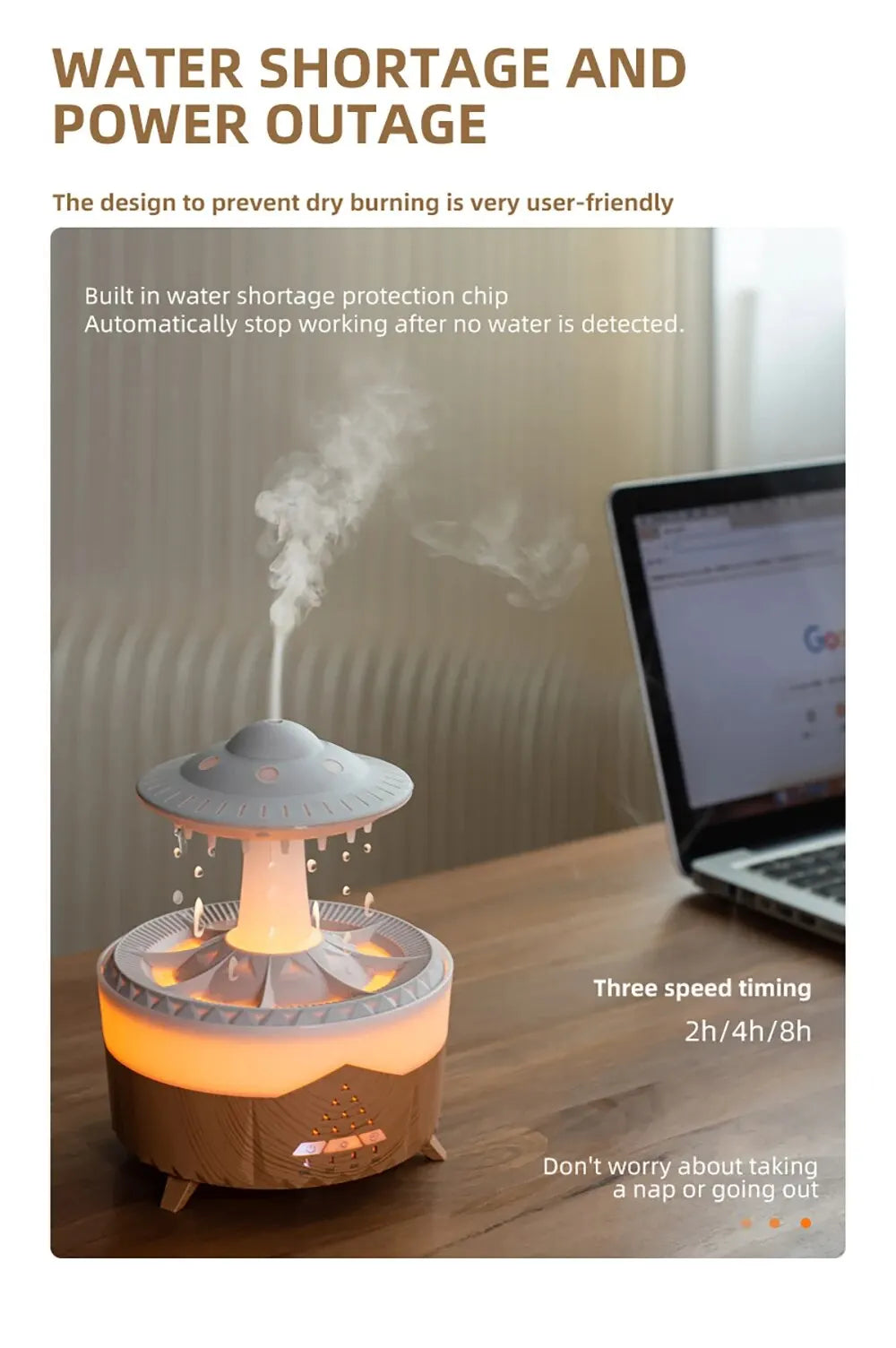 Henvivi™ Aierwill Ufo Air Humidifier Ultrasonic Aromatherapy