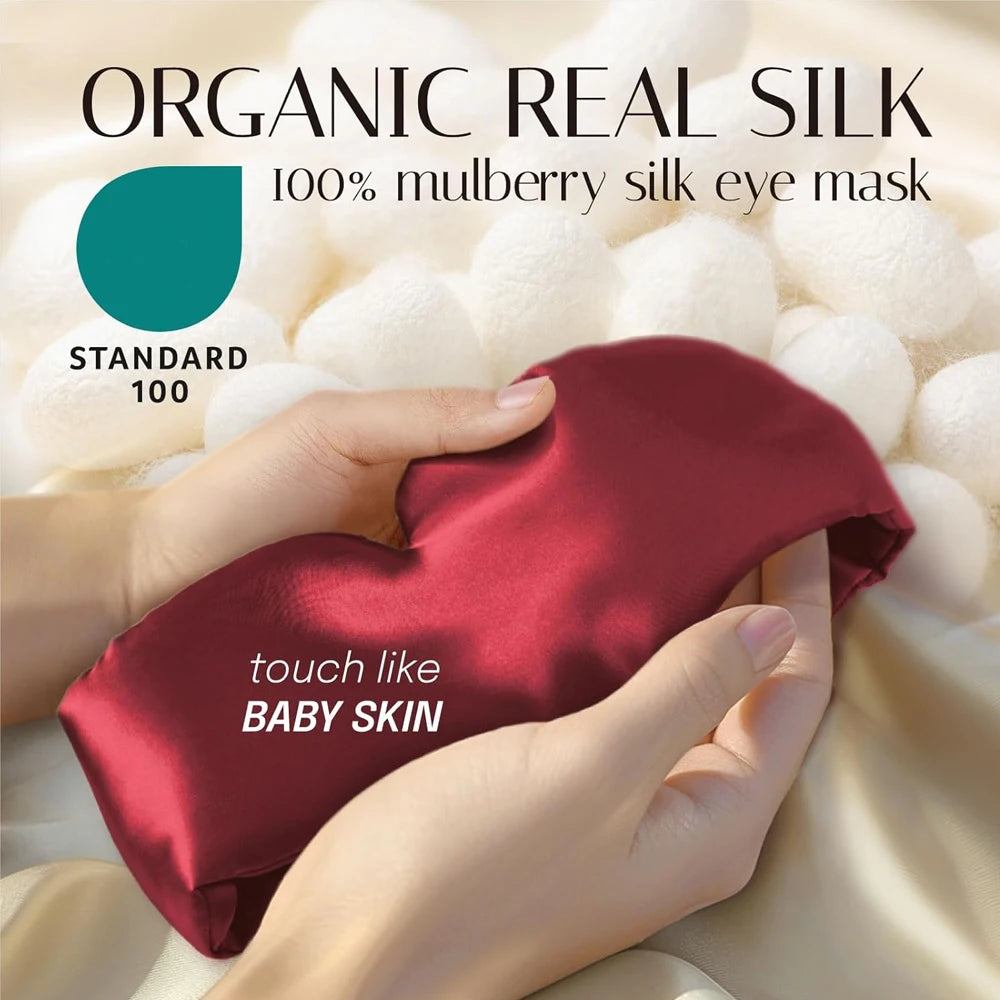 Henvivi™ Silk Mask Soft Pressureless Sleeping Mulberry
