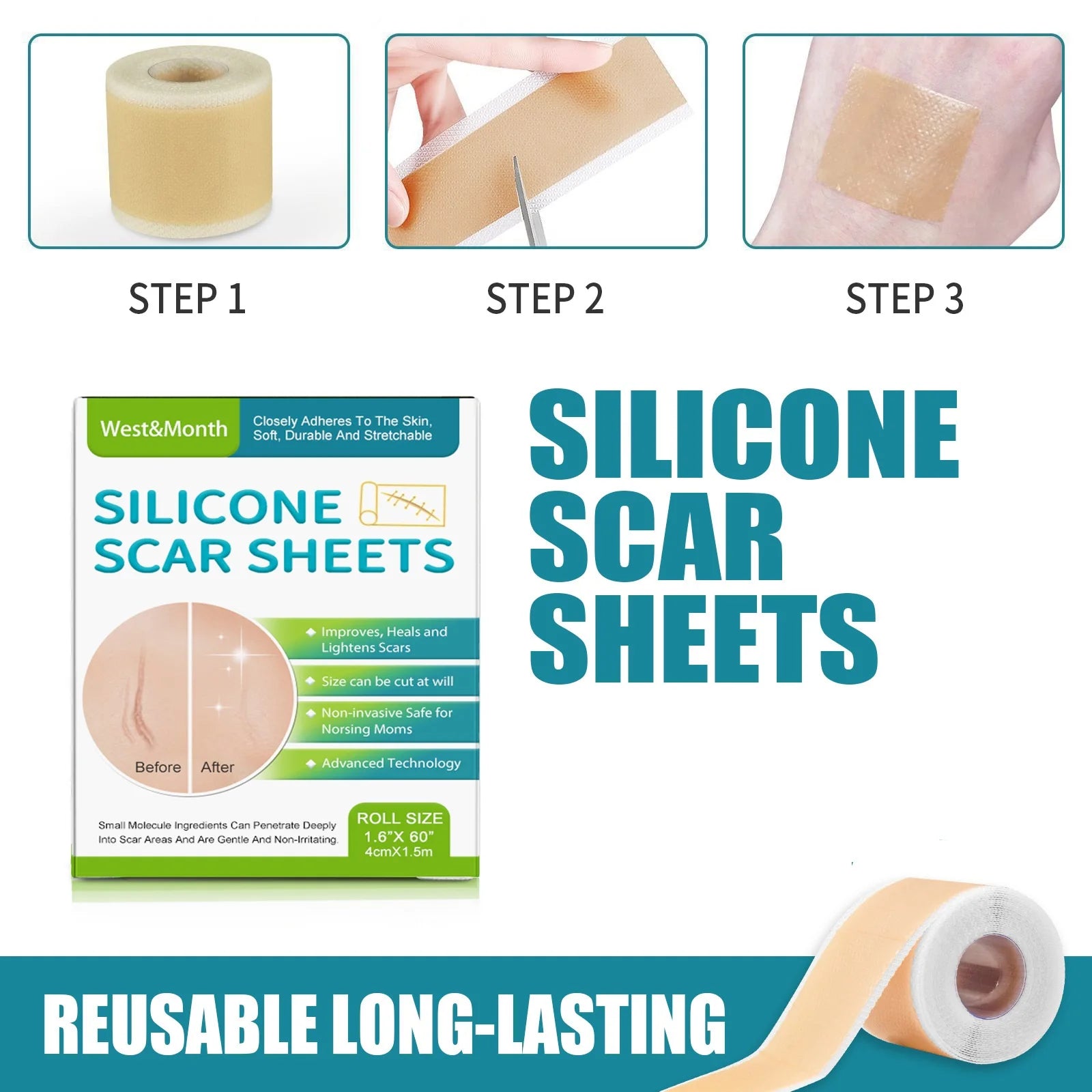Henvivi™ Silicone Scar Removal Sheets Roll