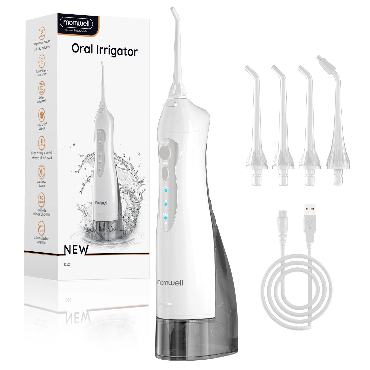Henvivi™ Oral Irrigator D52 Dental Water Flosser