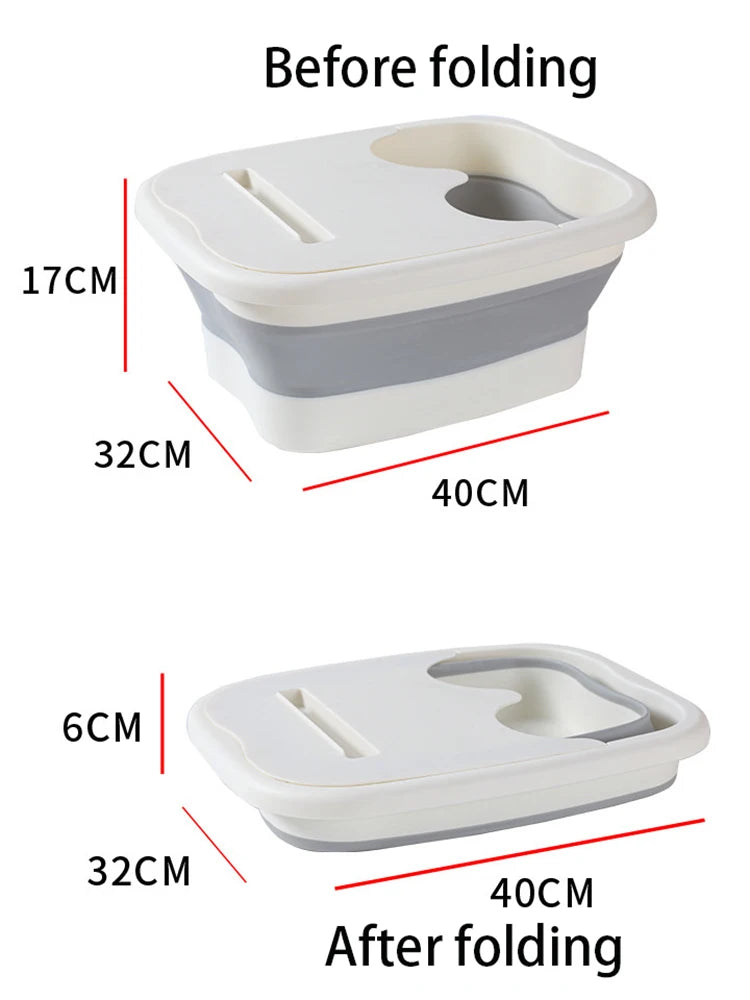 Henvivi™ Foldable Foot Bath Bucket Soaking Tub