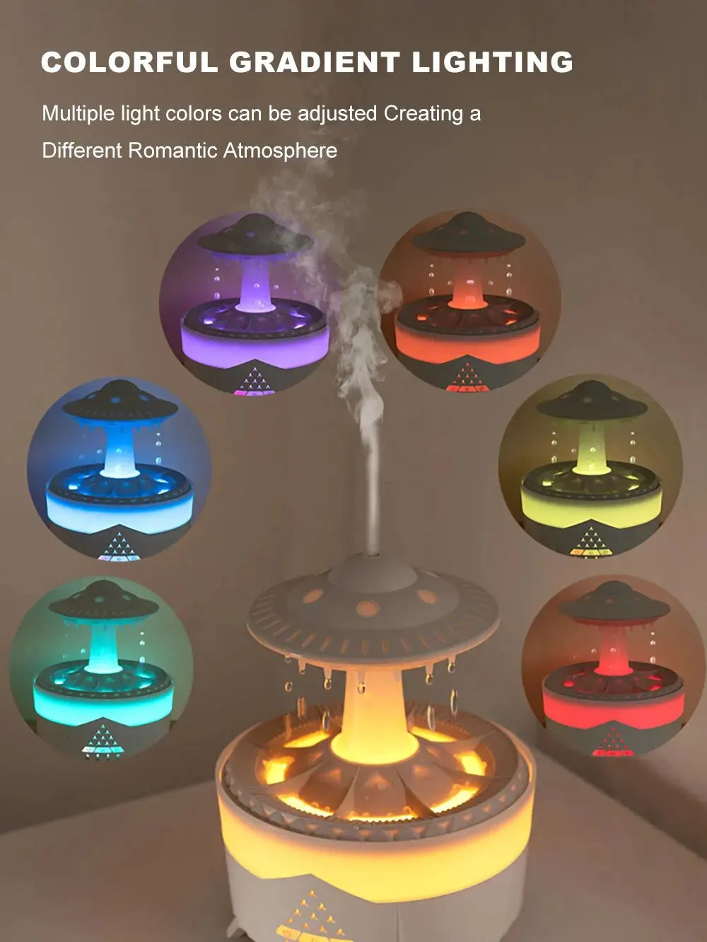 Henvivi™ Aierwill Ufo Air Humidifier Ultrasonic Aromatherapy