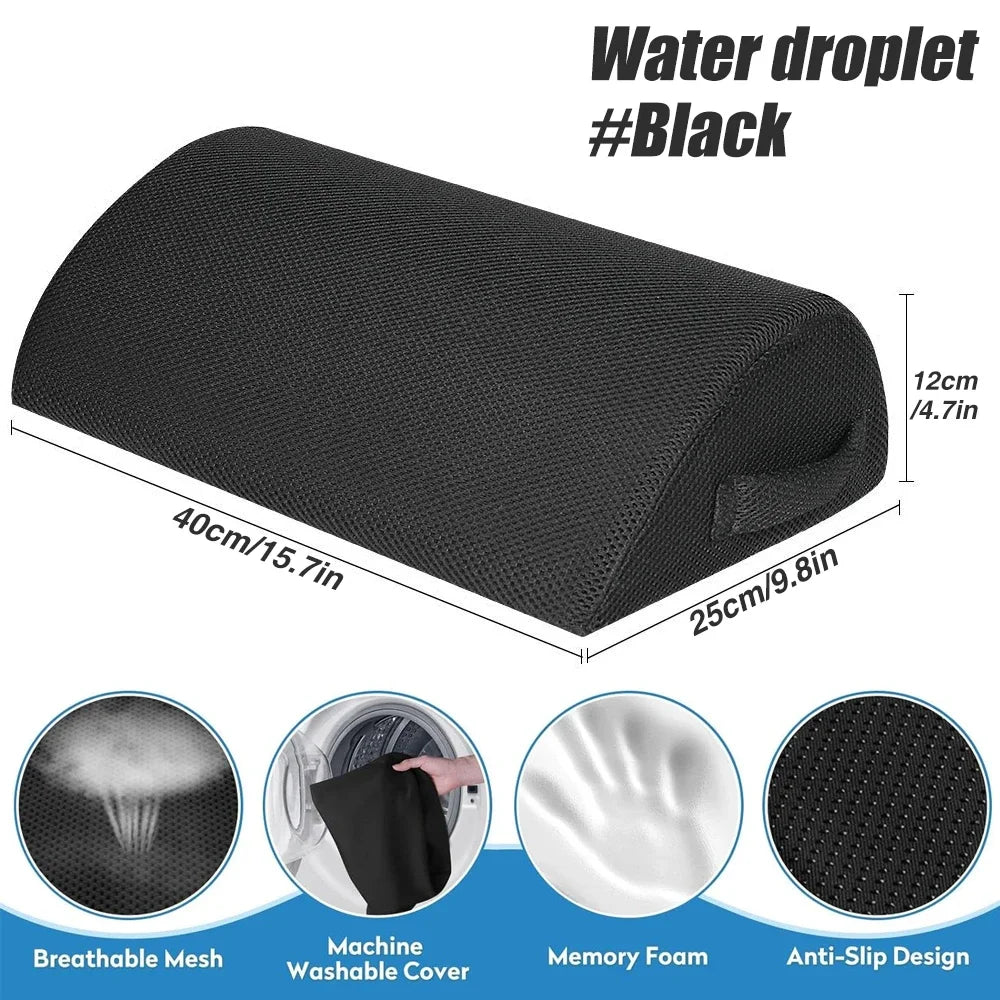Henvivi™ Ergonomic Under‑Desk Memory Foam Footrest