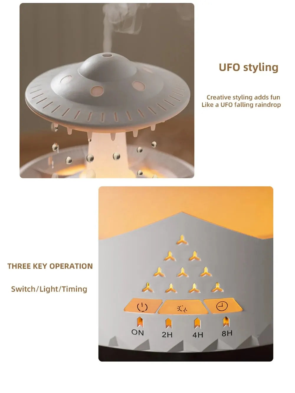 Henvivi™ Aierwill Ufo Air Humidifier Ultrasonic Aromatherapy