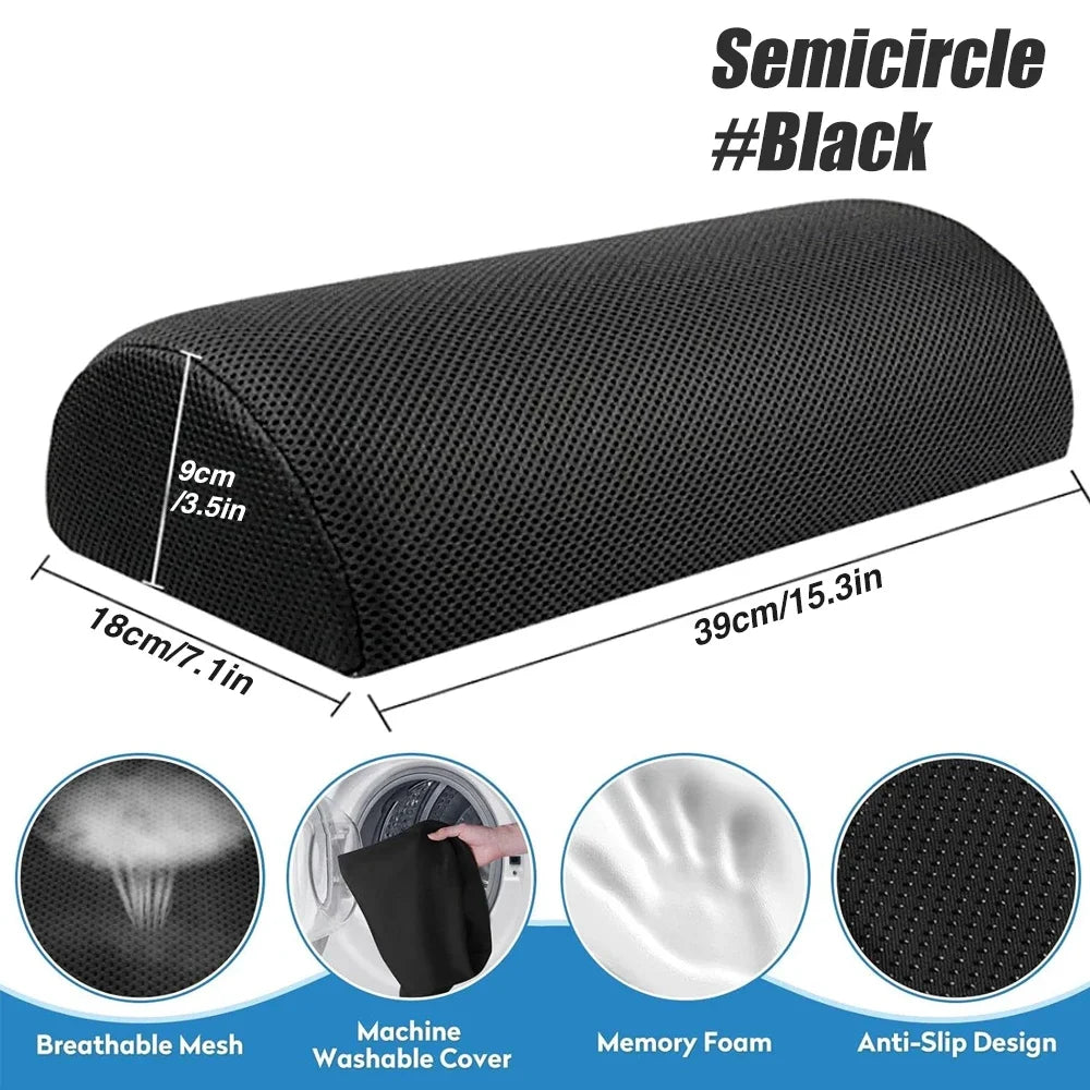 Henvivi™ Ergonomic Under‑Desk Memory Foam Footrest